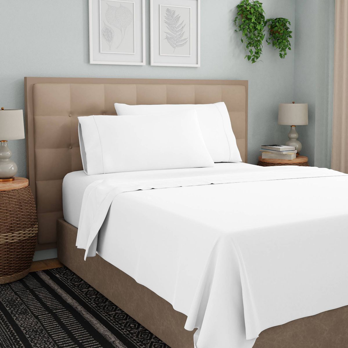 300 Thread Count Organic Cotton Brushed Percale Sheet Set - Purity Home | Target