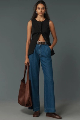 Pistola Victoria High-Rise Wide-Leg Jeans | Anthropologie (US)