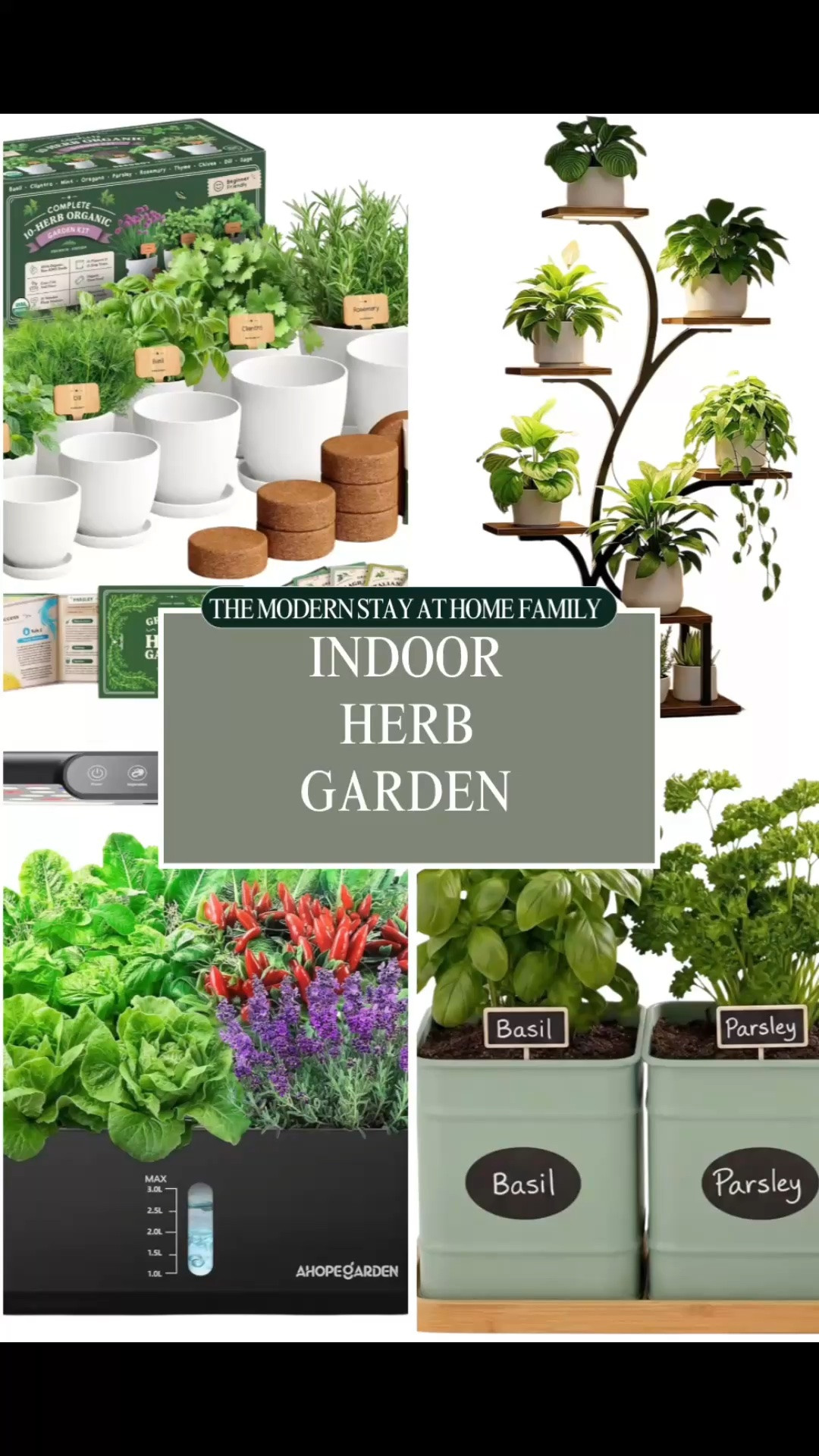 🌿 Click to shop everything you need to grow fresh herbs at home! An indoor herb garden is such an easy way to bring fresh flavor into your kitchen, even if you don’t have a backyard garden. I rounded up indoor herb garden supplies, herb growing kits, kitchen herb planters, herb pots, countertop gardens, seed starter supplies, grow lights, watering tools, and everything you need for growing basil, parsley, cilantro, rosemary, mint, thyme, and more. Whether you’re starting a small kitchen garden, looking for beginner-friendly gardening supplies, or creating a year-round herb garden, these picks make growing fresh herbs at home simple and convenient. 🌱

indoor herb garden, indoor herb garden ideas, kitchen herb garden, countertop herb garden, herb growing kit, indoor gardening, kitchen garden, herb planter, herb pots, growing herbs indoors, fresh herbs, basil growing kit, parsley, cilantro, rosemary, mint, thyme, gardening supplies, grow lights, seed starting supplies, beginner gardening, home gardening, apartment gardening, small space gardening, year round garden, kitchen decor, garden essentials

#LTKmomlife #LTKfoodie #LTKHome
