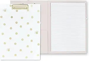 Kate Spade New York Clipboard Folio with Low Profile Clip, Professional Padfolio Includes Lined N... | Amazon (US)