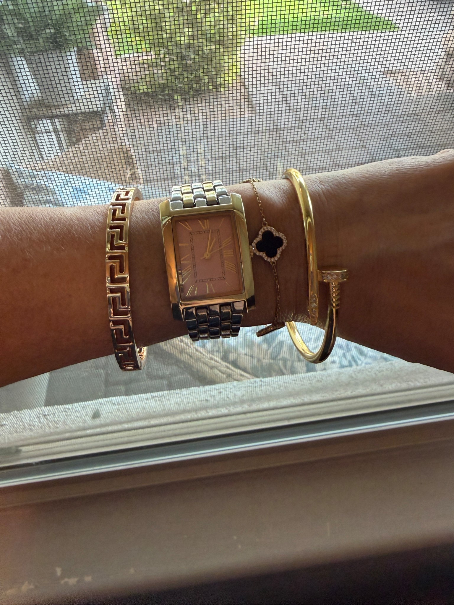 I love a good bracelet stack! Most pieces are Amazon! @amazonfindsandfashion 

#LTKootd #LTKSaleAlert #LTKOver40