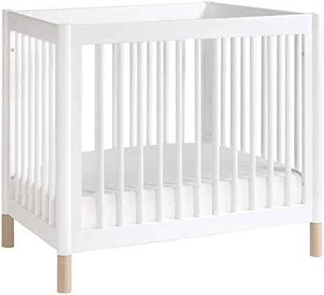 Babyletto Gelato 4-in-1 Convertible Mini Crib in White and Washed Natural, Greenguard Gold Certif... | Amazon (US)