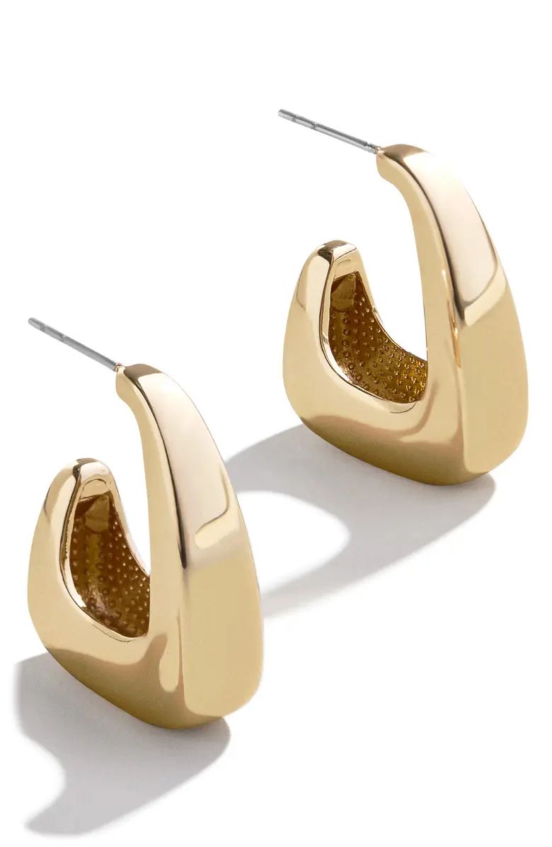 Sasha Geometric Hoop EarringsBaubleBar | Nordstrom