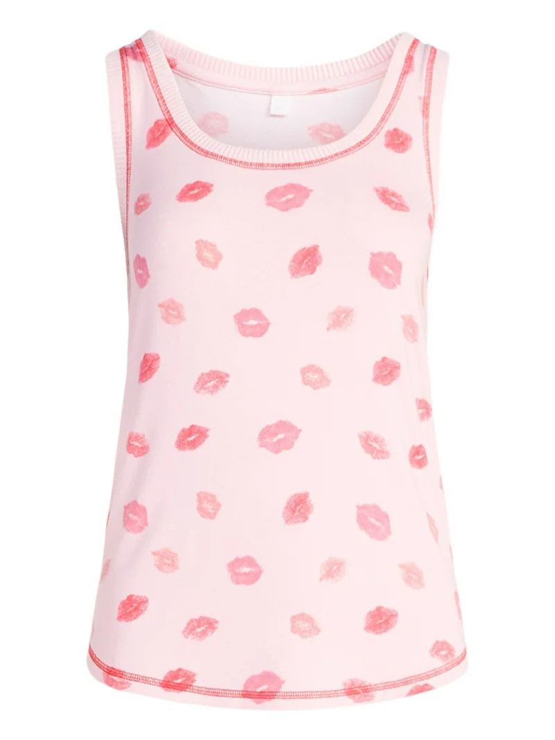 Joyspun Women's Cozy Lounge Collection Hacci Knit Sleep Tank Top, Sizes XS-3X | Walmart (US)