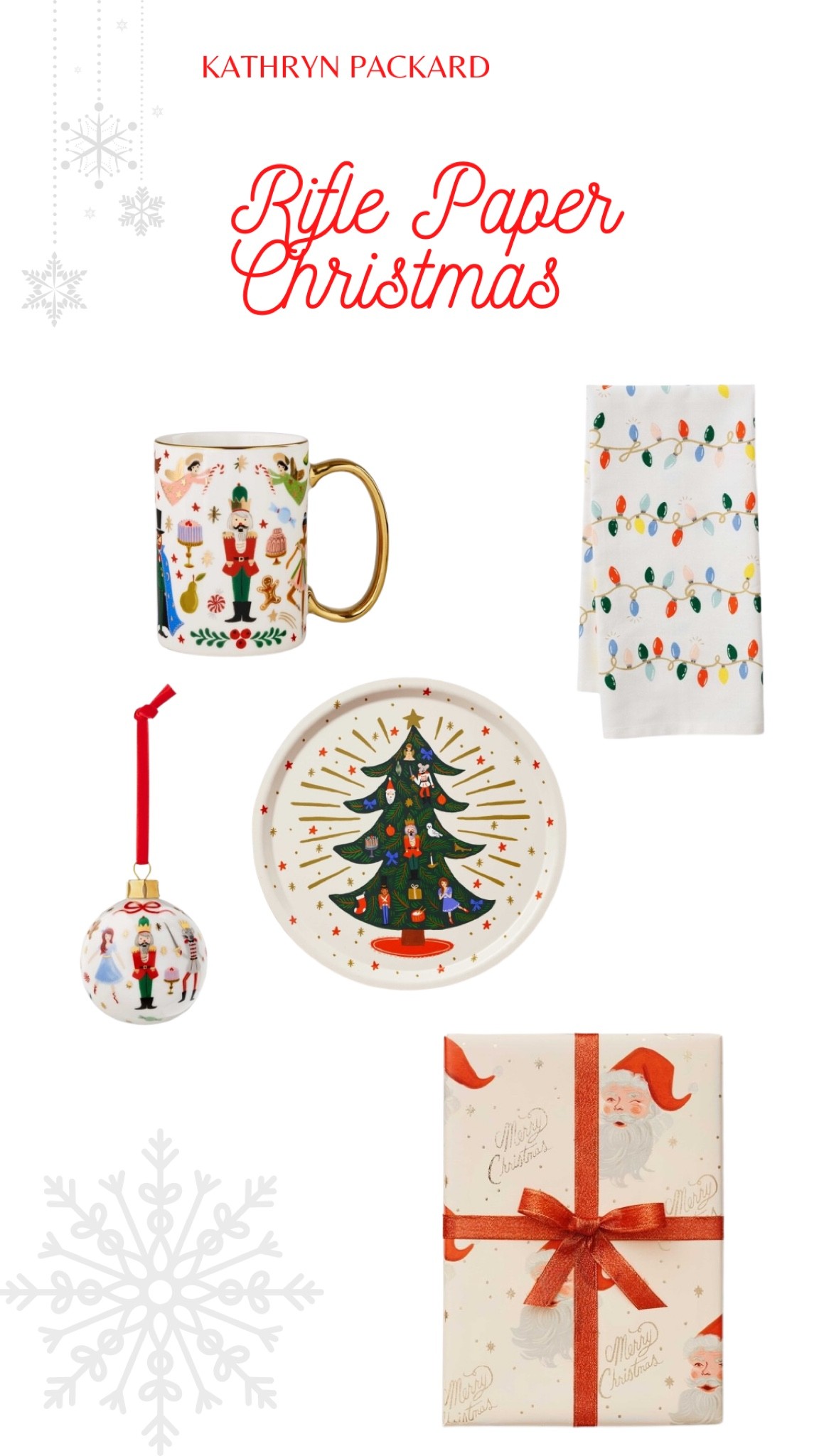 Rifle paper Christmas collection Christmas mug Christmas tray platter ornaments wrapping paper

#LTKHoliday #LTKSeasonal #LTKhome