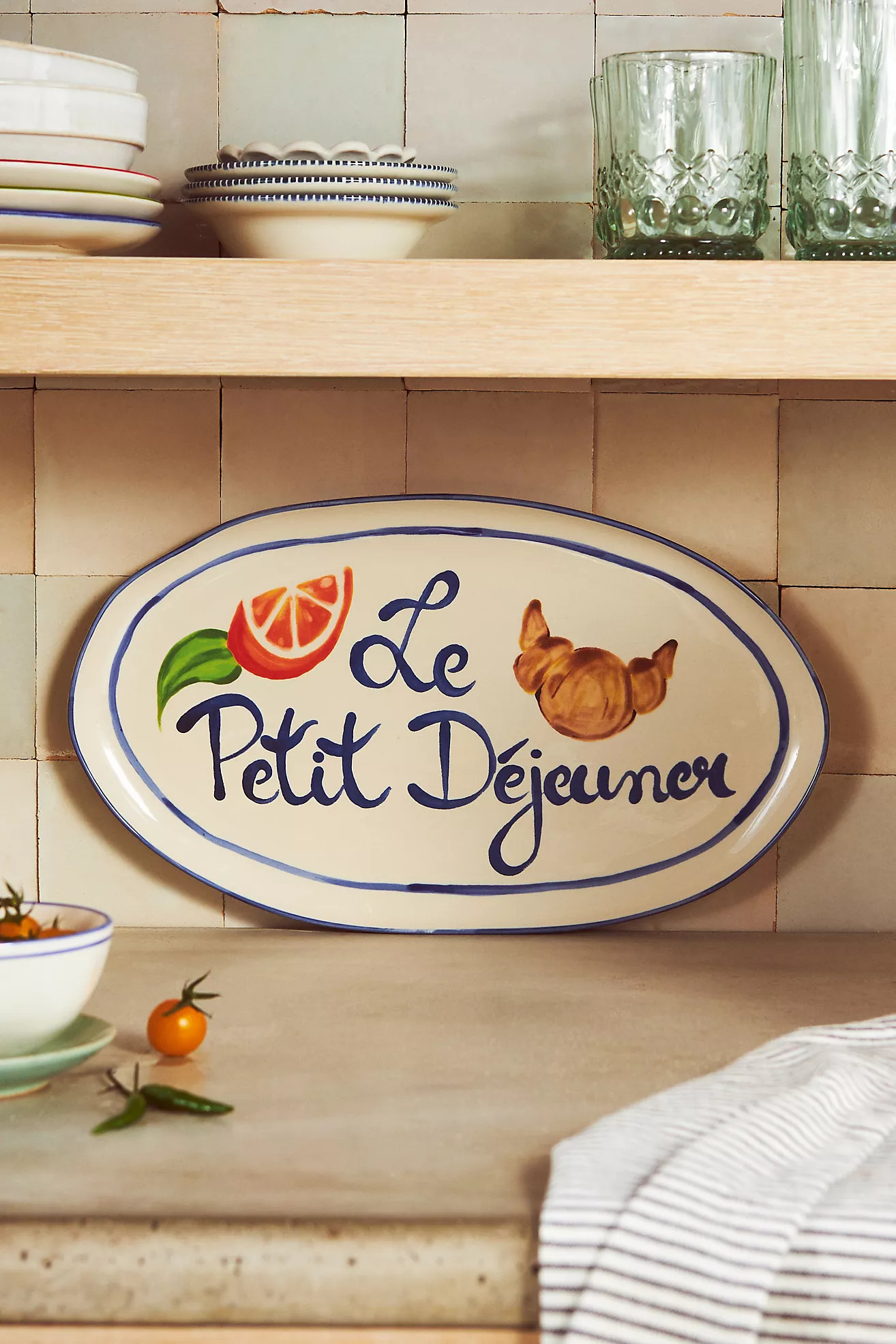 Harlie Brown Studio Belle Journée Stoneware Platter | Anthropologie (US)