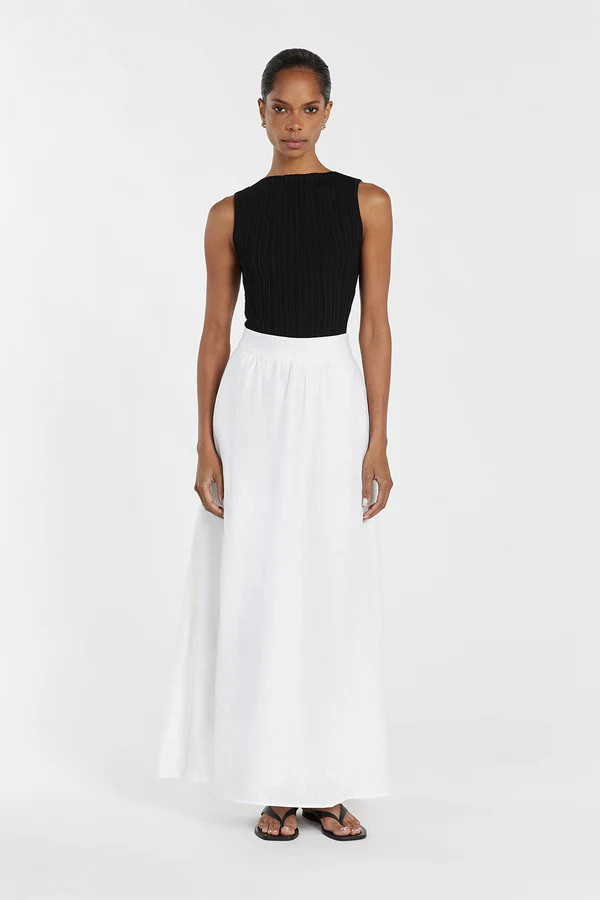 SIENNA BLACK KNIT TANK | DISSH