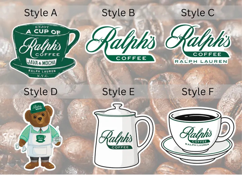Ralph's Coffee Vinyl Sticker | Water Resistant Decal - Etsy | Etsy (US)
