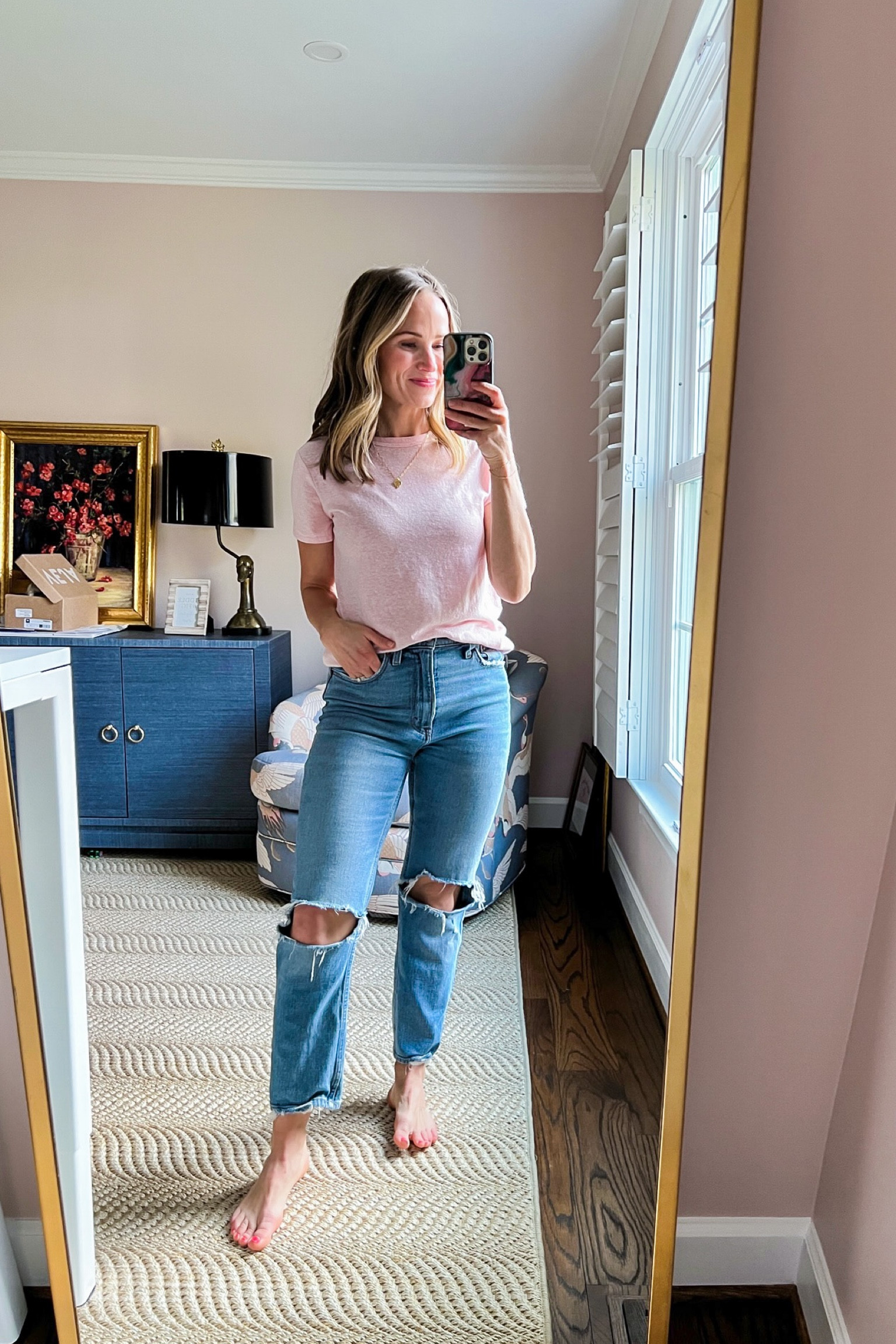 My favorite straight leg jeans are on sale for $75 today! I’m wearing my true size 25 in the short length and I’m 5’1” for reference. 

#LTKstyletip #LTKSeasonal #LTKunder100