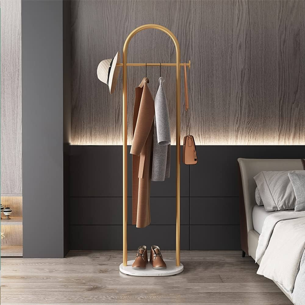 Gold Coat Rack, Modern Garment Rack with Marble Base, Heavy-duty Clothing Racks Freestanding, Can... | Amazon (US)