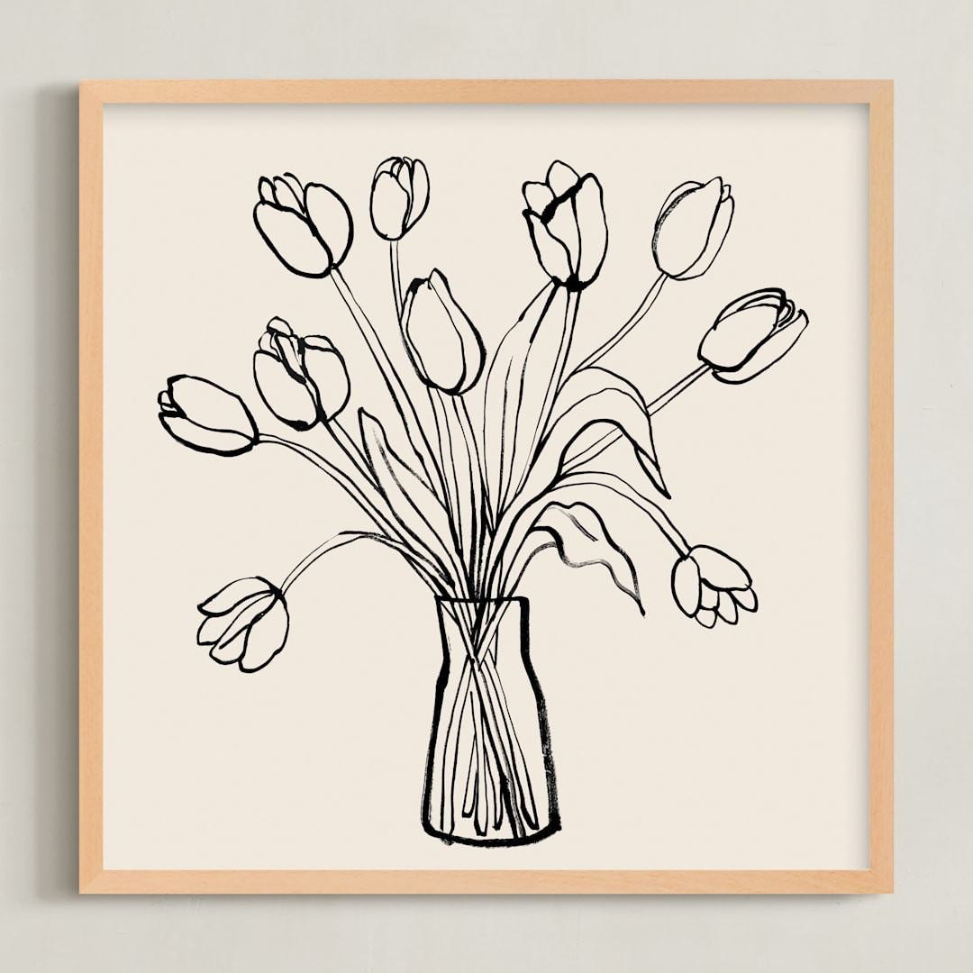 tulips drawing | Minted
