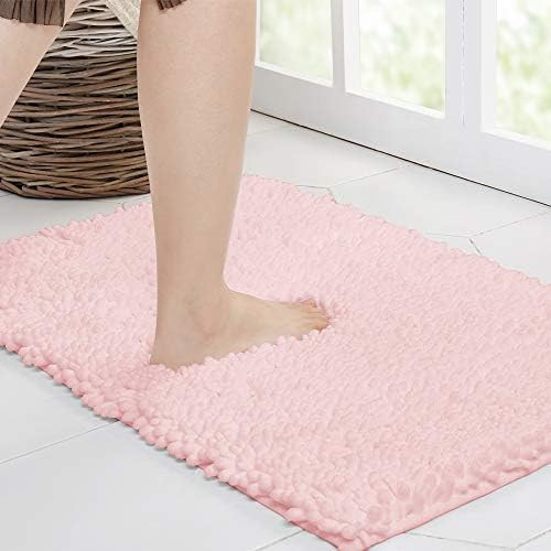 Walensee Bathroom Rug Non Slip Bath Mat (44x24 Inch Blush) Water Absorbent Super Soft Shaggy Chen... | Amazon (US)
