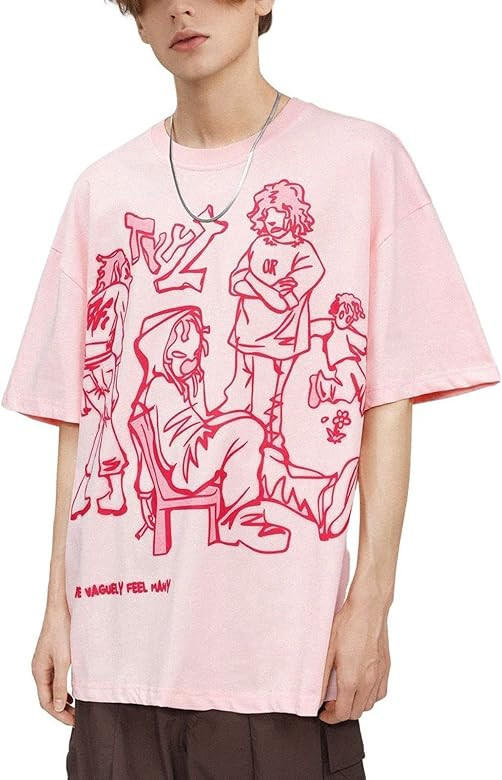 Aelfric Eden Graphic Tees Y2k Cartoon Printed Womens Oversized T Shirt Vintage Tees Men Unisex Ae... | Amazon (US)