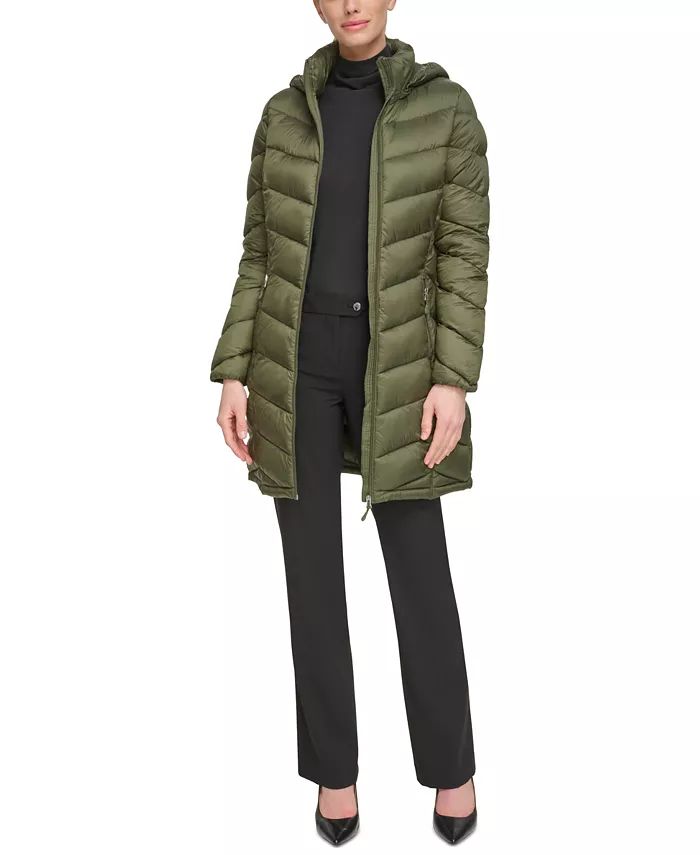 Charter Club Women's Packable Hooded Puffer Coat, Created for Macy's - Macy's | Macy's
