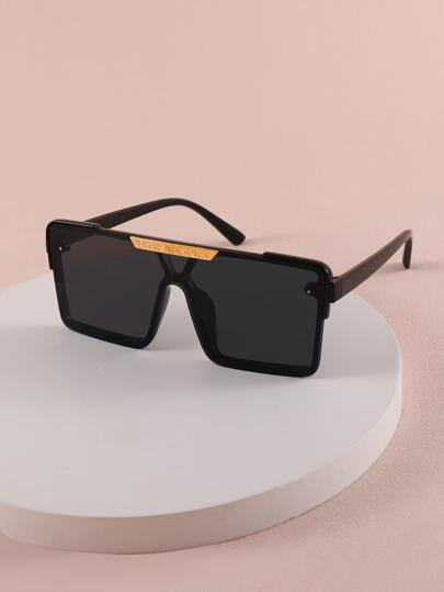 Toddler Kids Letter Detail Square Frame Fashion Glasses | SHEIN