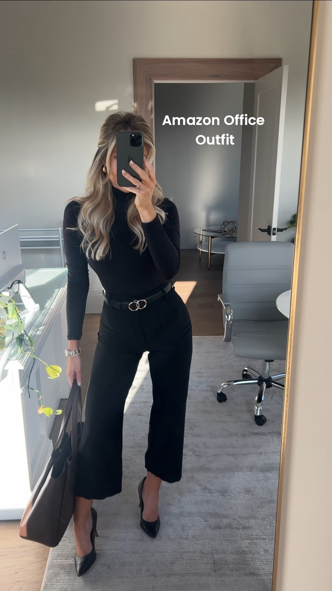 The best staple winter office outfits all from Amazon!! Love this entire black outfit for work! Wearing 26 in pants and XS in bodysuit! 

Amazon fashion, work outfits, office outfits, corporate 

#LTKFindsUnder50 #LTKWorkwear