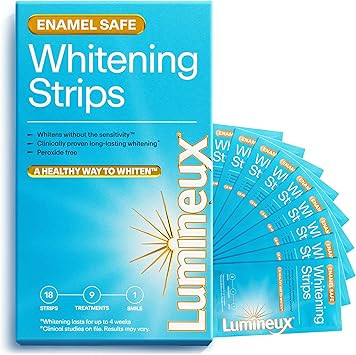 Lumineux Teeth Whitening Strips 9 Treatments – Peroxide Free - Enamel Safe for Whiter Teeth - W... | Amazon (US)