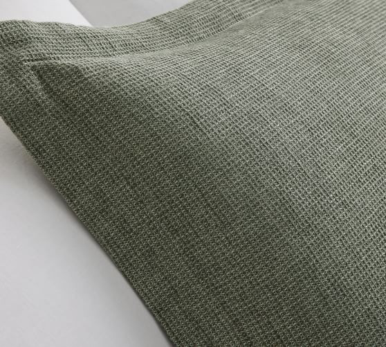 Belgian Flax Linen Waffle Sham | Pottery Barn (US)