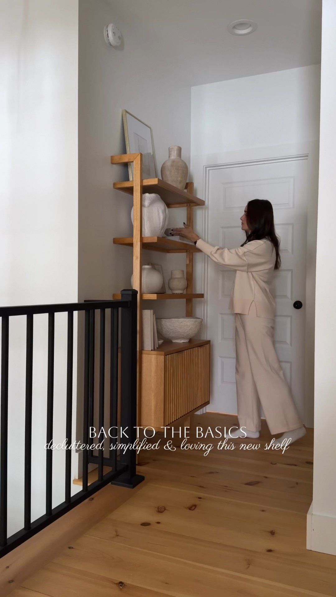 Back to the basics & simplifying our home 🤍

After the holiday decor comes down I like to simplify spaces and keep the decor at a minimum. Styling this new shelf was so fun and I love the added storage!

Comment SHELF to have the link sent to your inbox ✉️ 

#hallwaystyling
#hallwayinspo
#hallwaydecor


#LTKHome #LTKSaleAlert