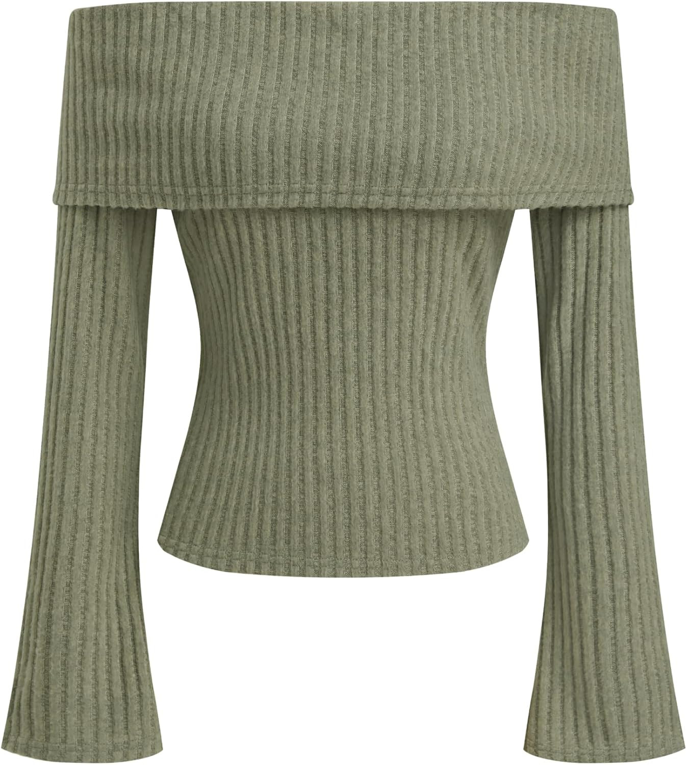 CIDER Off The Shoulder Tops for Women Long Sleeve Going Out Y2K Tops Knit Pullover Fall Outfits Trendy | Amazon (US)