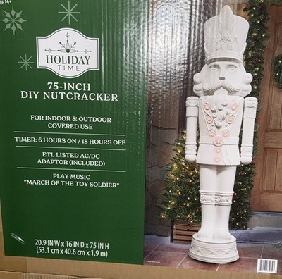 6 Foot Holiday Time 75” WHITE Nutcracker Christmas 2025 Edition New In Hand | eBay | eBay US