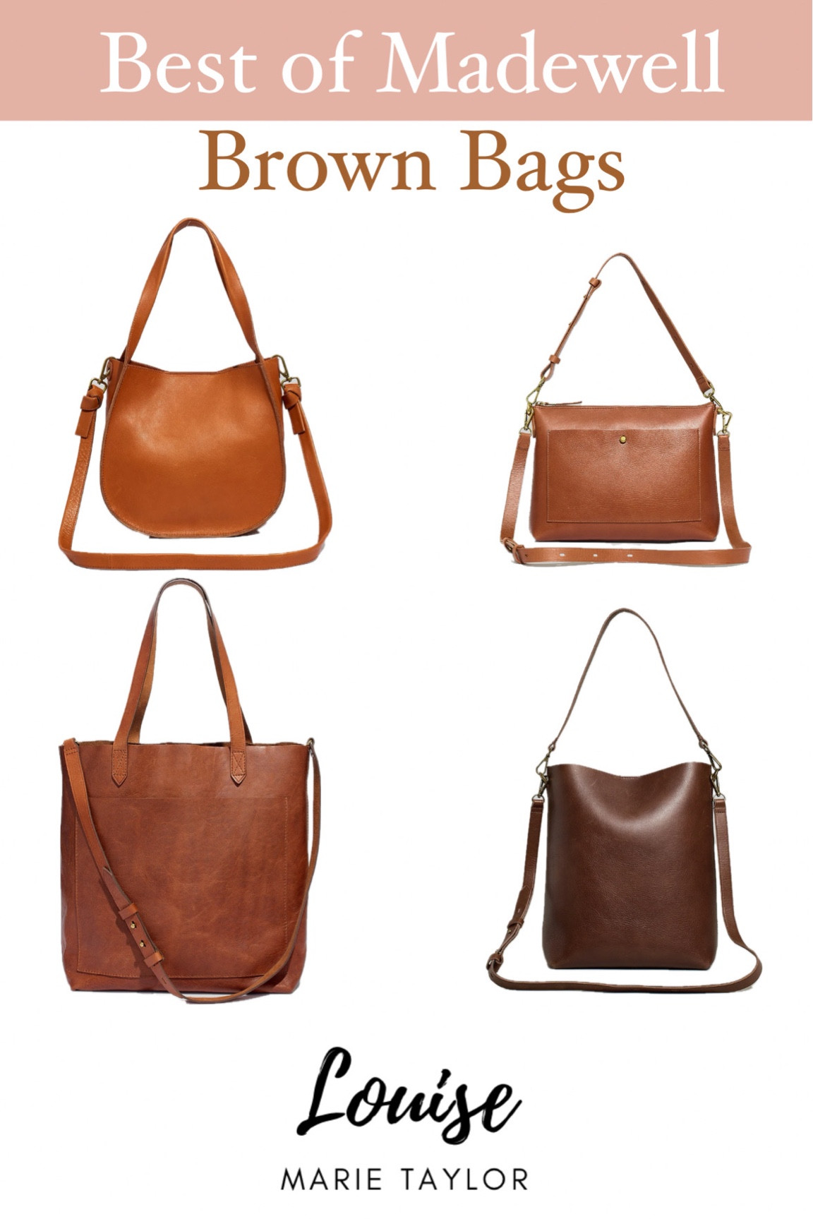 Fall Bags from Madewell. The Best Brown Purses. Causal style never looked this good. save an exclusive 20% on all things Madewell in the LTK app! Visit your favorite Creators’ Shops to see and scoop their picks. Exclusions apply.

#LTKworkwear #LTKxMadewell #LTKover40