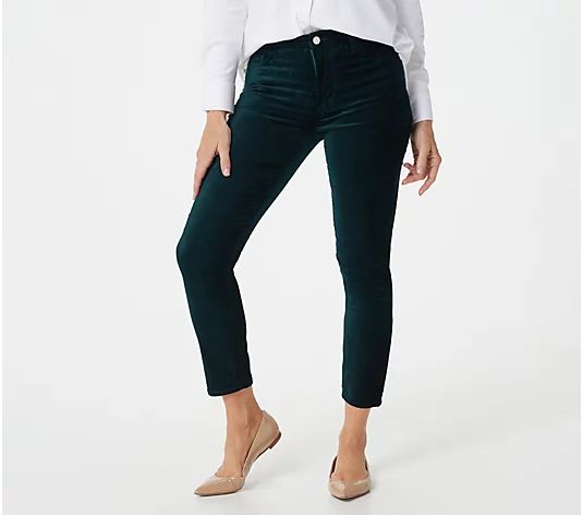 Jen7 by 7 for All Mankind Velvet Ankle Skinny Jeans - QVC.com | QVC