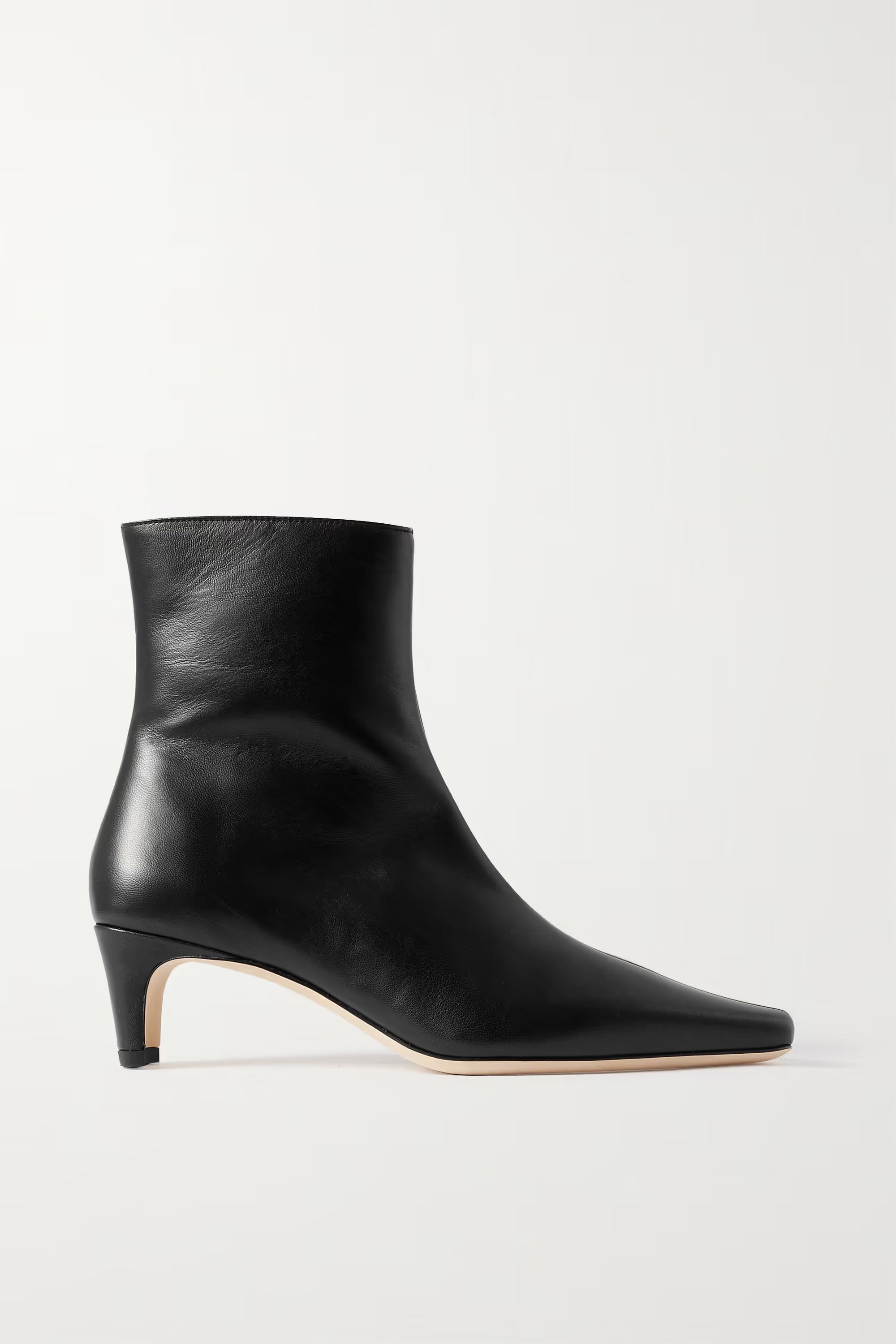 Black Wally leather ankle boots | STAUD | NET-A-PORTER | NET-A-PORTER (UK & EU)