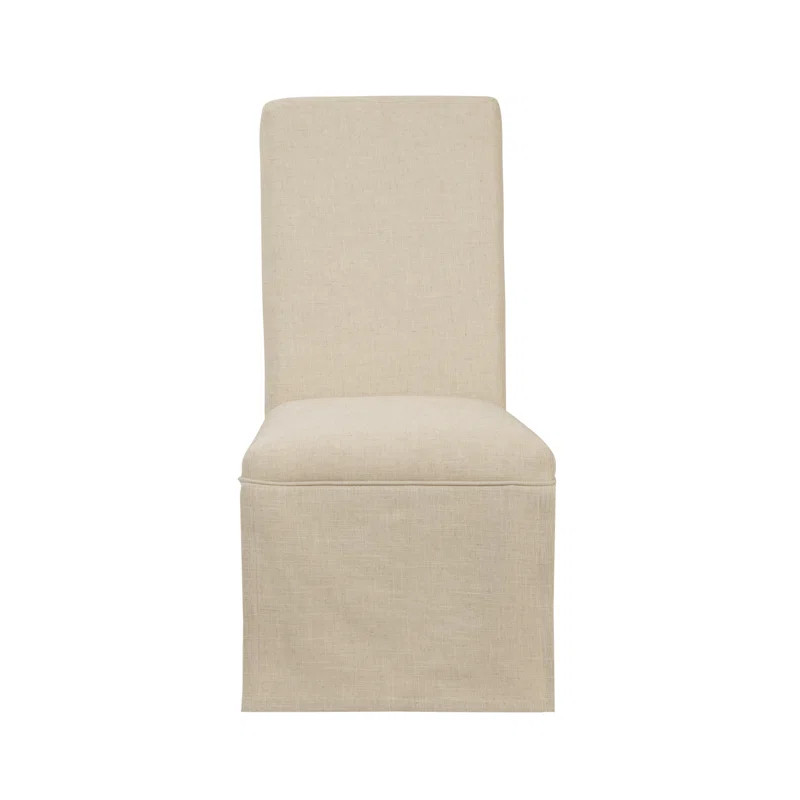 Sam Linen Solid Back Parsons Chair | Wayfair North America