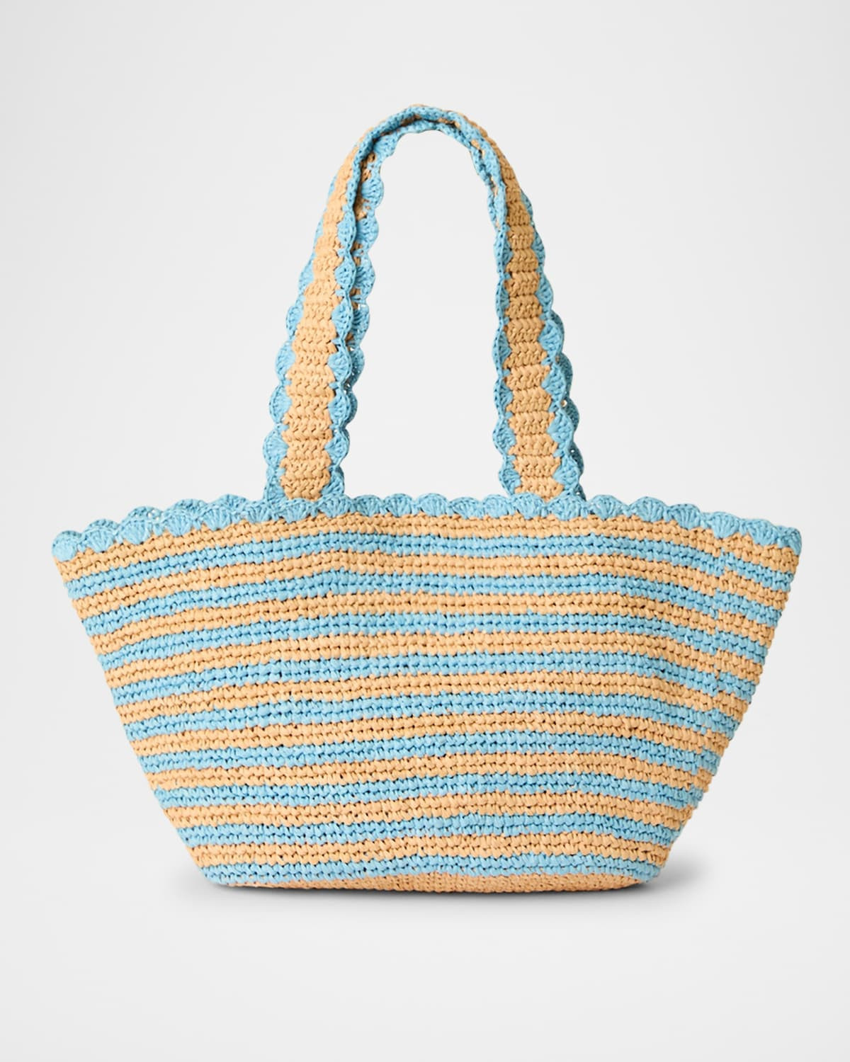 Odesa Striped Straw Tote Bag | Neiman Marcus