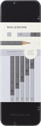 Moleskine Drawing Pencil Set, Graphite, 5 Pieces | Amazon (US)