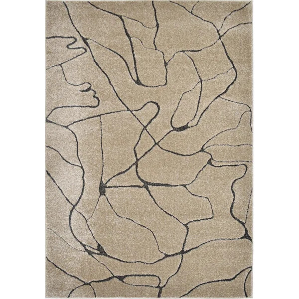 Cadence Contemporary Dhurrie Beige Area Rug | Wayfair North America