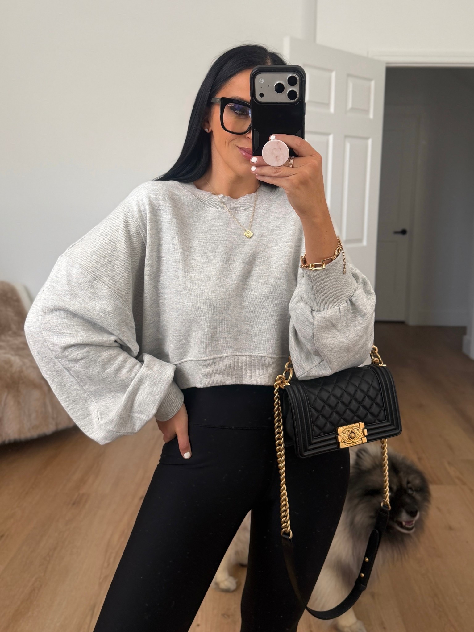 Off Hours Fleece Baggy Sweatshirt wearing size medium. 
