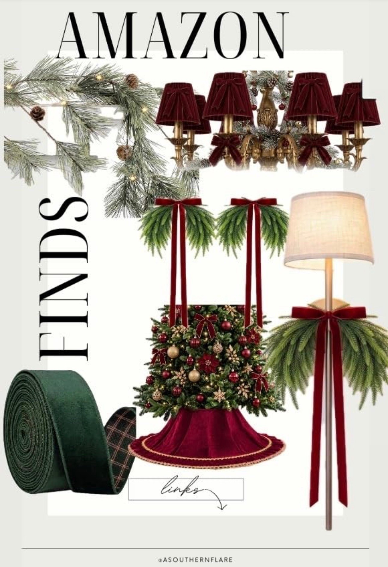 Christmas home decor essentials! They'll add the perfect festive touch to your home. #HolidayDecor #AmazonFinds