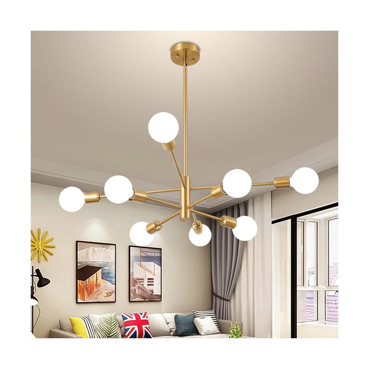 Glenarm 8-Light Modern Sputnik Sphere Chandelier | Wayfair North America