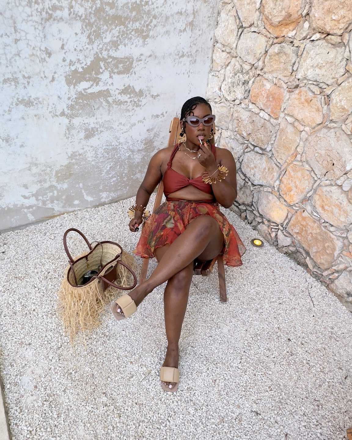 Fall appropriate resort and swimwear in warmer tones 

#LTKSaleAlert