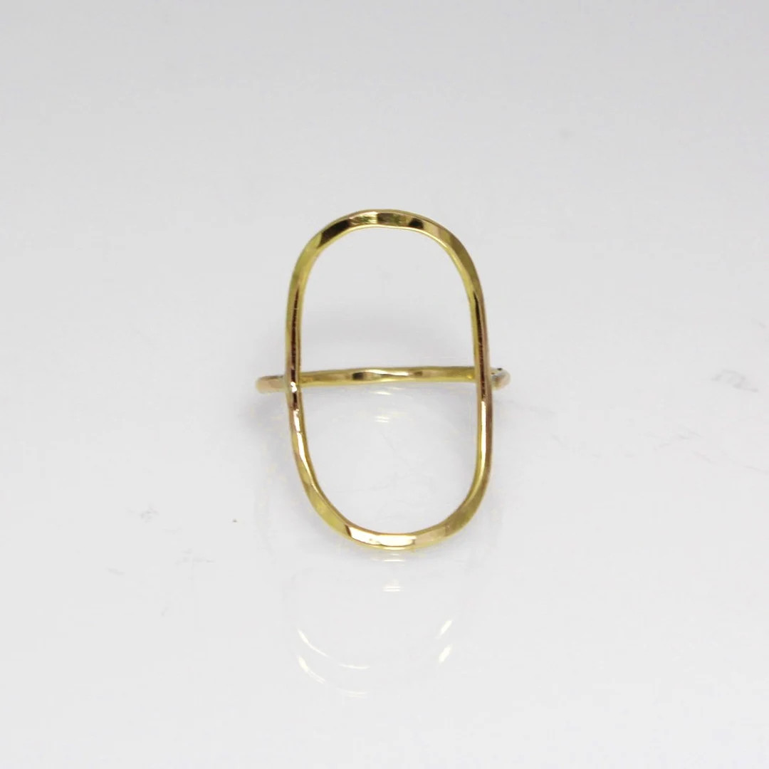 Open Oval Ring | Etsy (US)