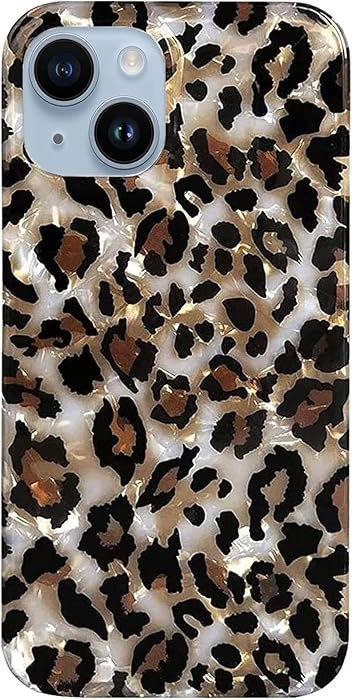J.west Case Compatible with iPhone 14 Plus Case,Luxury Sparkle Translucent Clear Vintage Leopard ... | Amazon (US)