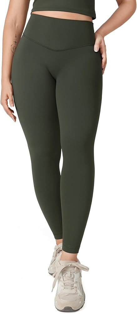 Hugcurve No Front Seam High Waisted Workout Leggings for Women Buttery Soft Yoga Pants Gym Athlet... | Amazon (US)