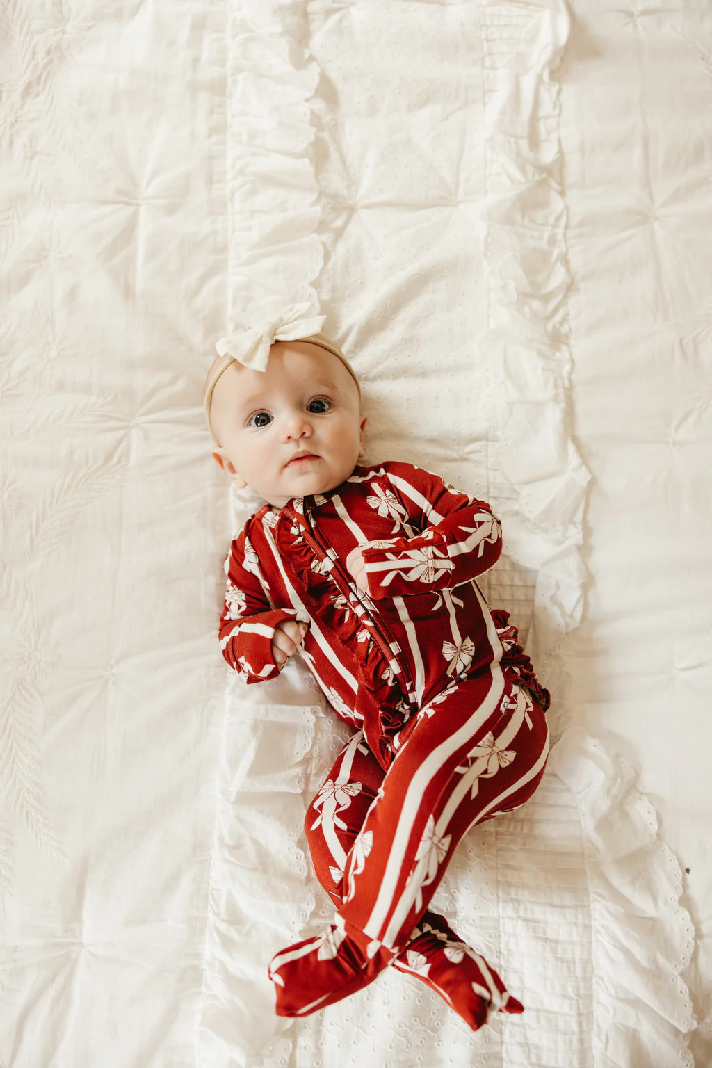 MISTLE-BOWS DREAM RUFFLE ROMPER | Dream Big Little