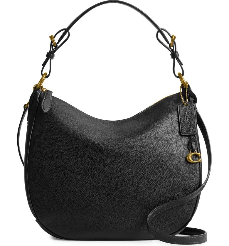 Polished Pebble Leather Shoulder Bag | Nordstrom