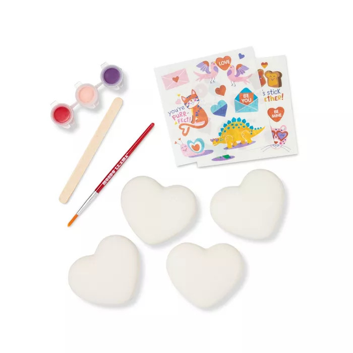 Paint-Your-Own Valentine's Day Ceramic Hearts - Mondo Llama™ | Target