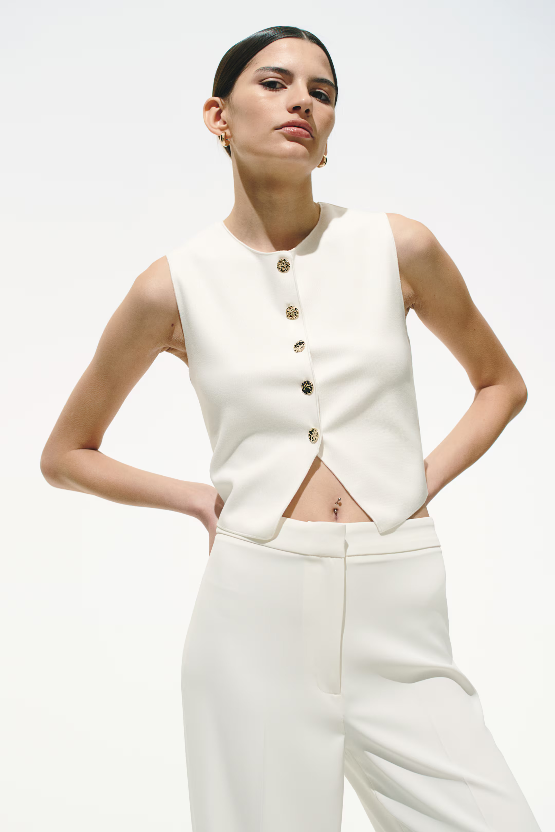 Jersey waistcoat | H&M (UK, MY, IN, SG, PH, TW, HK)