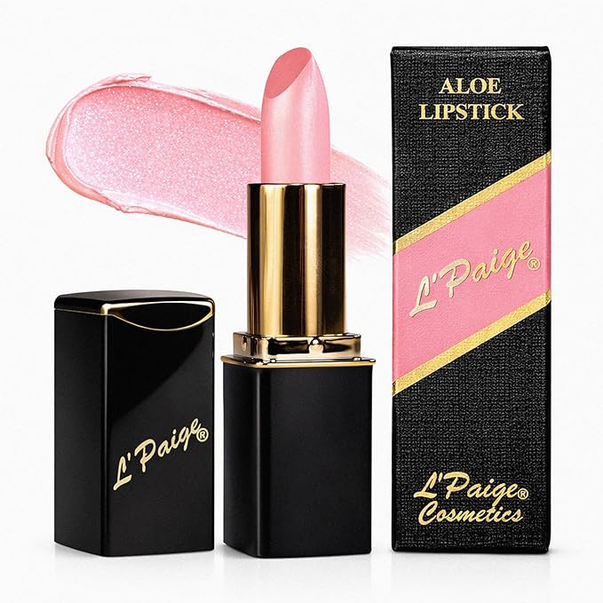 L\u2019Paige Shimmery Ice Lipstick | Frosted Pink Shimmer Lip Color | Aloe Vera Moisturizing Form... | Amazon (US)