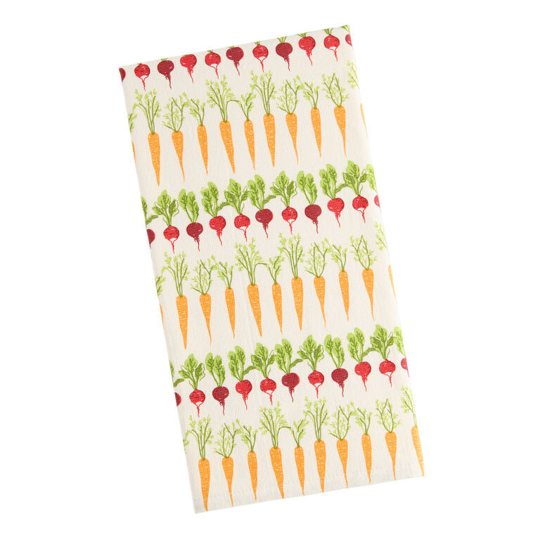 Watercolor Veggies Terry Cloth Kitchen Towel | World Market