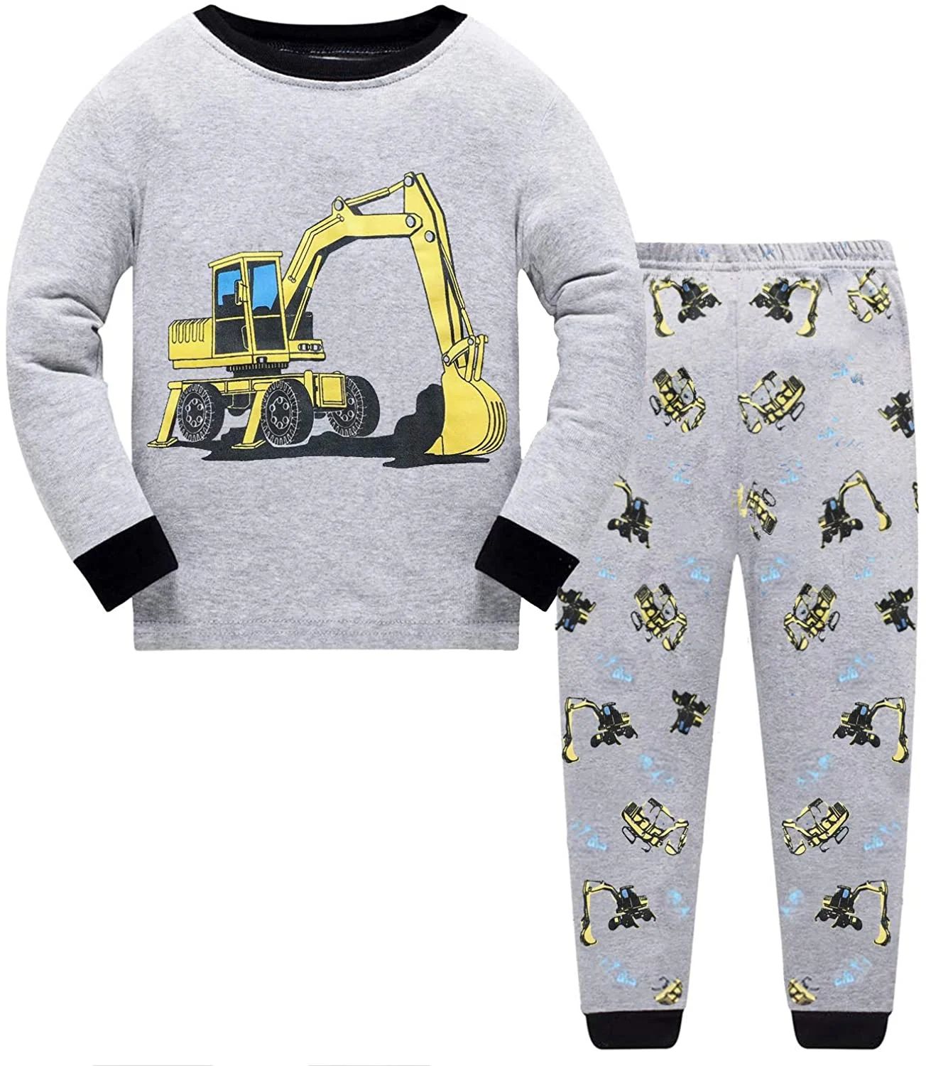 Little Hand Toddler Boys Pajamas Set Excavator Cotton Pjs 2 Piece Sleepwear 3T | Walmart (US)