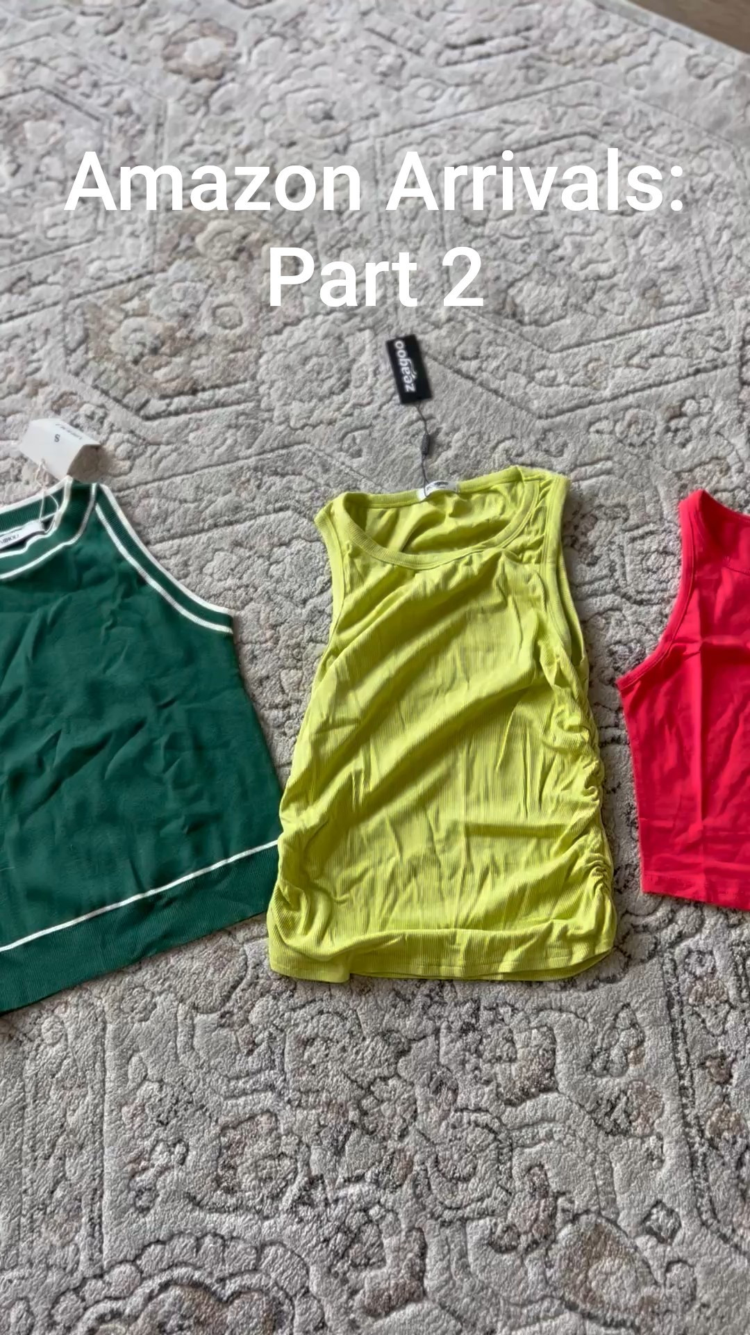 What did Amazon deliver today? 
Three cute tanks! Styling coming soon! 

#LTKStyleTip #LTKFindsUnder100 #LTKFindsUnder50