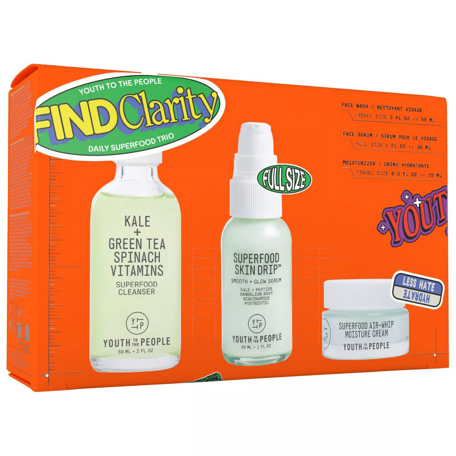 Youth To The People Find Clarity - Daily Superfood Trio, None | Kohl's