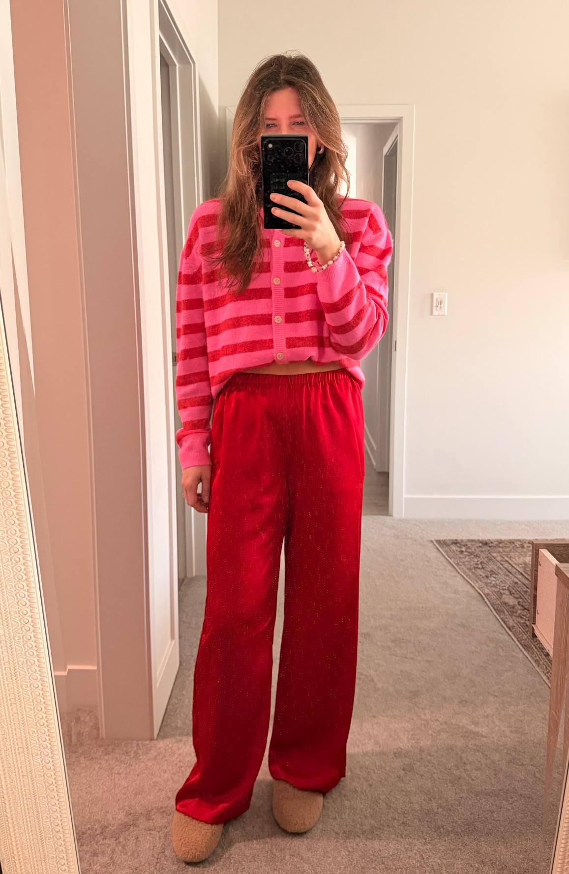 Ready for V-Day ❤️🩷 my cardigan from Target is sold out so I linked some similar options! 

#LTKootd #LTKValentine