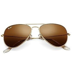 Pro Acme Classic Aviator Sunglasses for Men Women 100% Real Glass Lens | Amazon (US)
